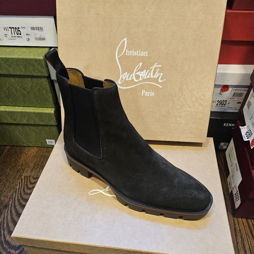 Christian Louboutin Alpinosol Suede Boot Men's Size 42 - Picture 2 of 8